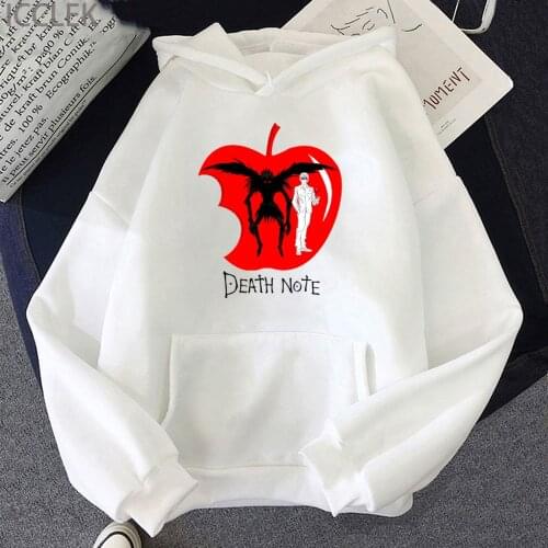 Death Note Hoodie Harajuku Sweatshirt Anime Yagami Light Ryuk Hoodie Women Streetwear Tops Kawaii Women Clothes