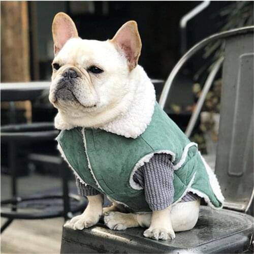 Clothes Winter For Big Dogs French Bulldog Pet Wear Only The Vest