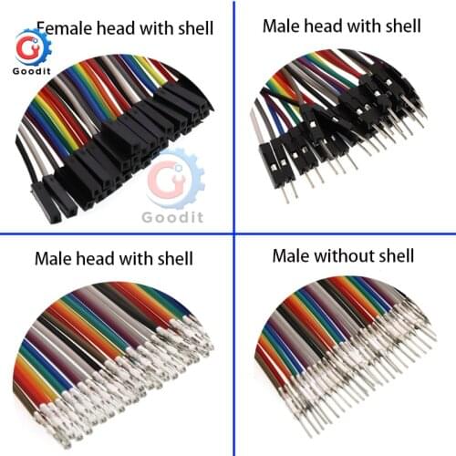 10PCS 40PIN Dupont line 10 CM 20CM without shell/with shell