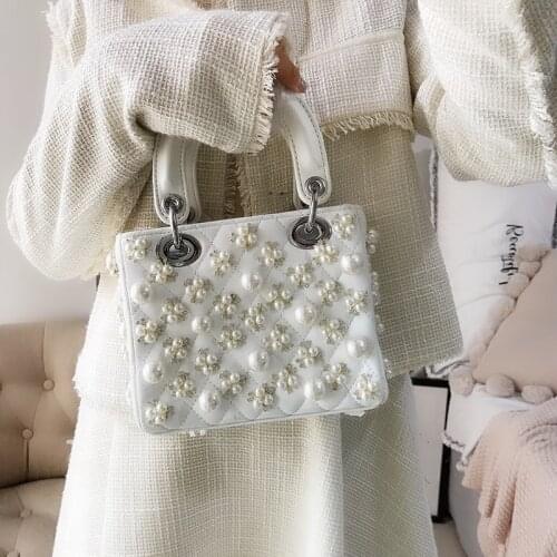 2020 New Female Elegant Temperament Wild Diamonds Shoulder Messenger Bag Diamond Lattice Women Purse and Handbags Channels Bags