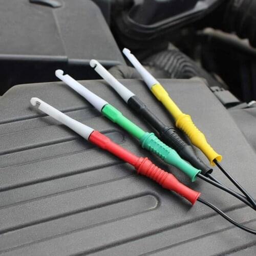 4Pcs/Set 0.7mm Piercing Needle Probe Pin Test Probes Mini Wire Piercer 4 Colors NJ88