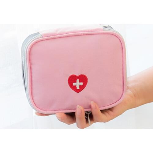 Outdoor First Aid Kit Bag Travel Home Camping Portable Mini Pink Medical Pouch Pill Storage Bags Emergency Survival Kits
