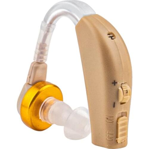Digital Hearing Amplifier Up to 30X USB Hearing Aids Base Rechargeable Sound Amplifier 15hr Battery Life With Adapter 6 Silicone