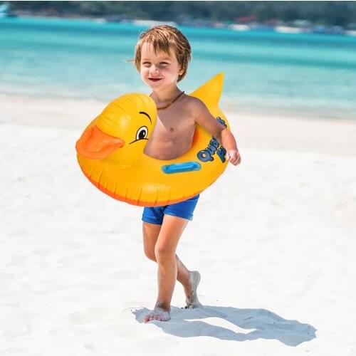 Baby Swimming Pool Bath Neck Floating Inflatable Ring Duck Shaped Circle Swim Ring Piscina Infantil Pool Float Zwembad Speelgoed