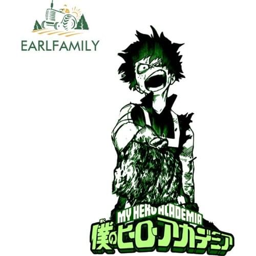 EARLFAMILY 13cm x 8.4cm for My Hero Academia Camper Truck Decal Fashion Anime Waterproof Body for Car Stickers for Vehicle