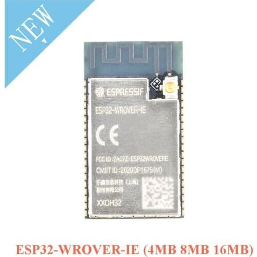 ESP32-WROVER-IE ESP32-WROVER 4MB 8MB 16MB Flash Memory ESP32 Dual-core WiFi Bluetooth Wireless Module IoT IPEX Antenna