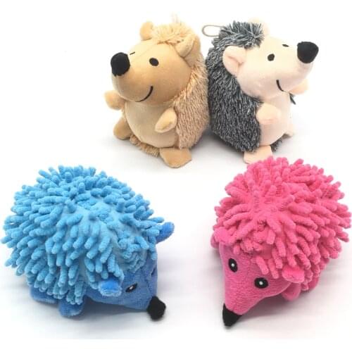 Hedgehog Soft Plush Dog Toys Small/Large Dogs Interactive /Squeaky Sound Toy Chew Bite Resistant toy Pets Accessories Supplies