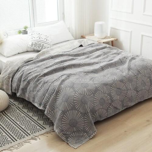 Cotton Gauze Towel Blanket Summer/Spring Student Dormitory Bed Quilt Camping Picnic Rugs Kids Toddler Comforter