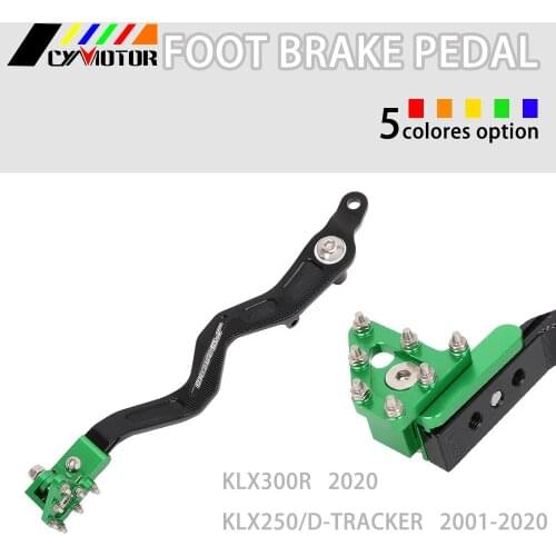 Motorcycle Aluminum Rear Foot Brake Pedal For Kawasaki KLX300R KLX 300 R 300 R 2020 KLX250/D-TRACKER 2001-2019 2020