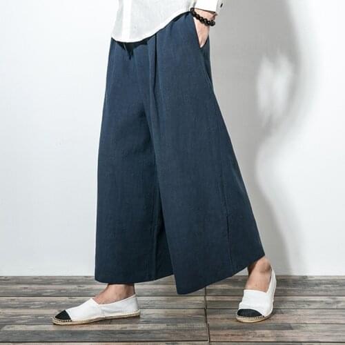 Mens linen clothing trousers for men mens linen clothing oriental style traditional asian clothing TA271