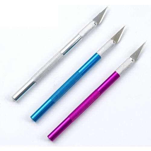 Precision Carving Metal Scalpel Knife Tools Kit Non-Slip Blades Mobile Phone PCB DIY Multi Purpose Repair Hand Tools