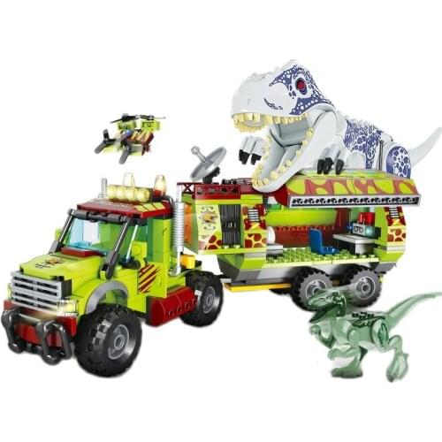 Toyl Mould King Building Blocks Set Mini Figures Bricks Boy Velociraptor Tyrannosaurus Jurassic Dinosaur World