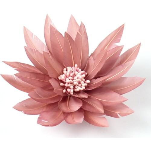 Natural Fluffy Goose Feathers Flower Corsage Wedding Clothes Accessories Carnival Dress Decoration Plumes For Crafts Wholesale
