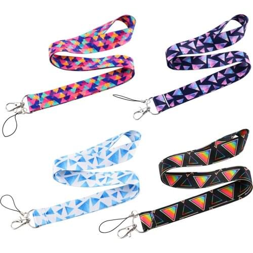 CB581 Triangle Hot Keychain Straps Rope Cell Phone Charm Neck Strap Lanyard for ID Card keycord DIY Lanyard Hanging Rope