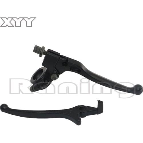 Hot Aluminum alloy Left 22mm 7/8 Inch Handlebar Clutch Lever Right disc brake leverFor Pit Dirt Motorcycle ATV Black Bike Pitbik