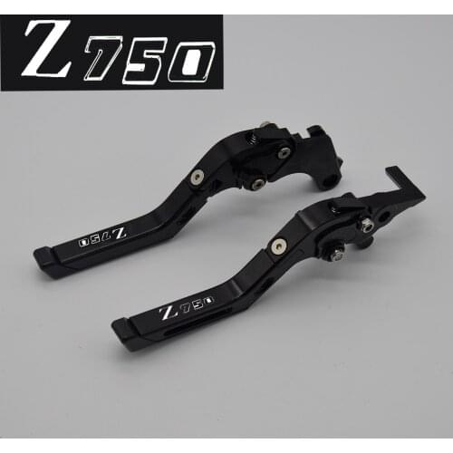 Yang hua CNC Folding&Extending Brake Clutch Levers For Kawasaki Z750 Z 750 (not Z750S model) 2004-2006 2005 Logo(Z750)