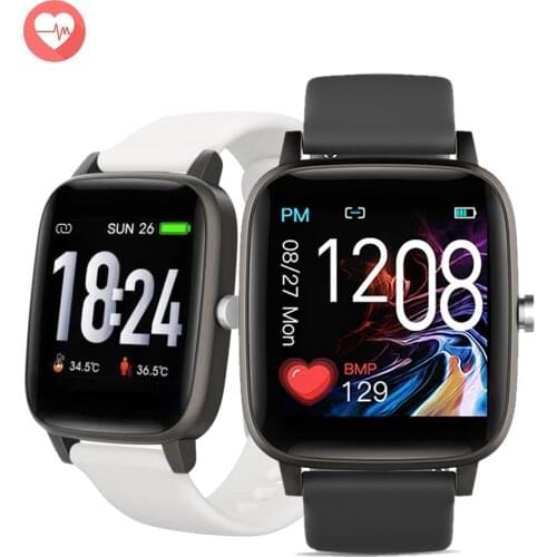 T98 Body Temperature Smart Watch Heart Rate Monitor Bloold Pressure Smartwatches Oxygen Monitoring Fitness Tracker