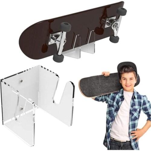 Skateboard Wall Mount Rack Display Stand Holder Acrylic Longboard Deck Skate Scooter Stand Skateboards Skateboard Wall Holder