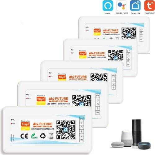 LED Strip light CCT RGB RGBW RGBCCT Remote Contoller Tuya Smart Life APP Dimmer switch WiFi For Alexa Echo Google Home Smart