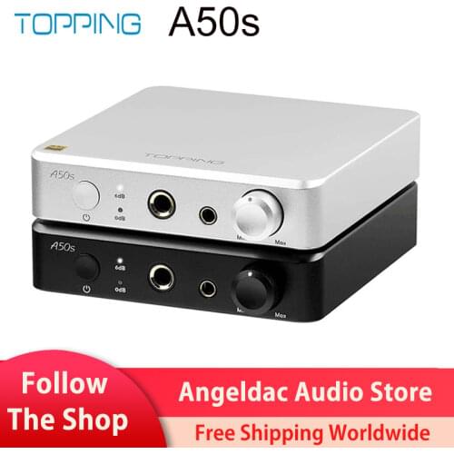 TOPPING A50s 4.4mm Balanced 6.35mm Single-Ended Flagship NFCA Hi-Res Audio Pre AMP Headphone Amplifier