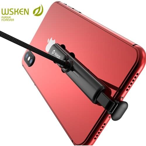 WSKEN USB Cable for iPhone Charger USB Type C Micro USB Cable Charging Wire for Samsung S10 S9 Huawei Xiaomi USB C Game Cable