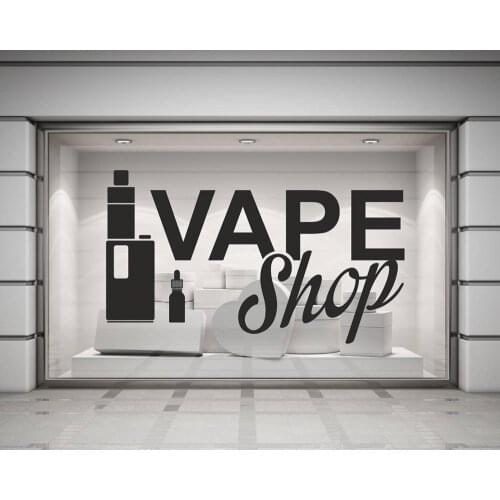 Vinyl Wall Decals Vape Shop Sign Posters Wall Stickers Home Decoration Removable Electronic Cigarette Art Decal Wallpaper G562