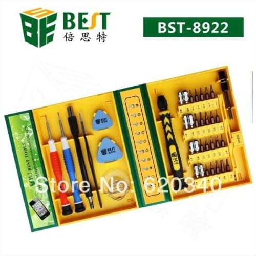 BET 38 in 1 High Quality precision screwdriver disassemble tool Phone screwdriver tool sucker Screwdriver Set Free Shipping