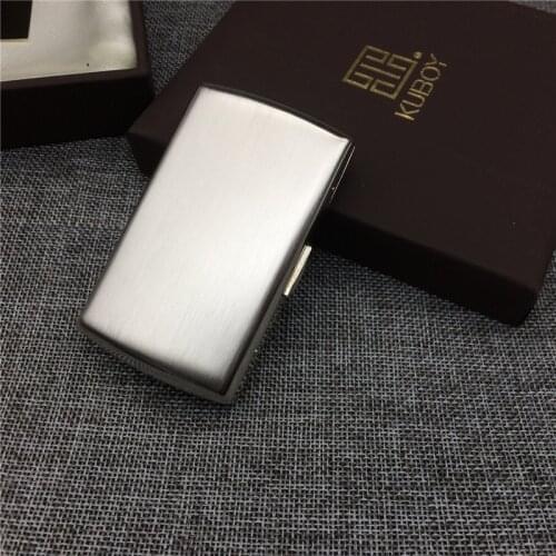 High Quality Stainless Steel Small Vintage Cigarette Case For 12 Regular Size Cigarettes Boxes Smoking Accessory With Gift Boxes