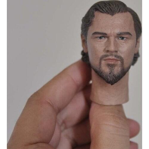 1/6 Scale Western Cowboy Leonardo DiCaprio Head with Beard for 12''Figures Bodies DIY