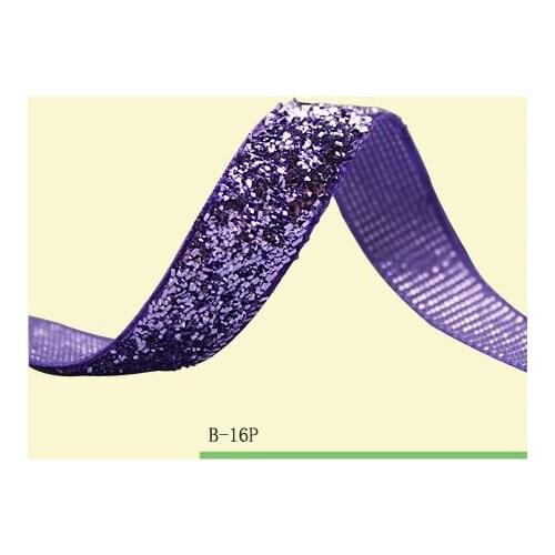 1.5inch Glitter Velvet Ribbon Lavender Metallic Velvet Ribbon Color Glitter Ribbon