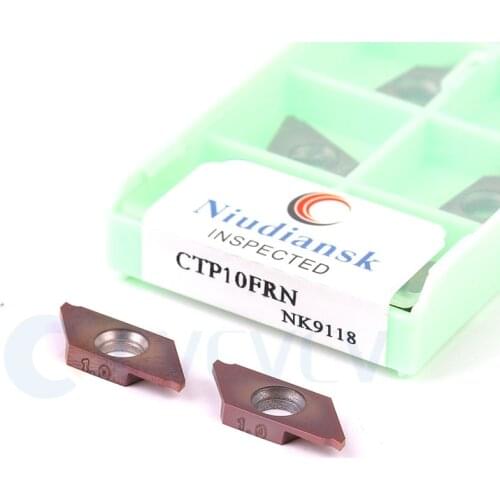 10Pcs CTP/CTPA07FRN CTPA10FRN CTPA15FRN CTPA20FRN/FR NK9118 CNC Lathe Turning Tools Carbide Insert Hirakuchi Oblique Mouth Blade