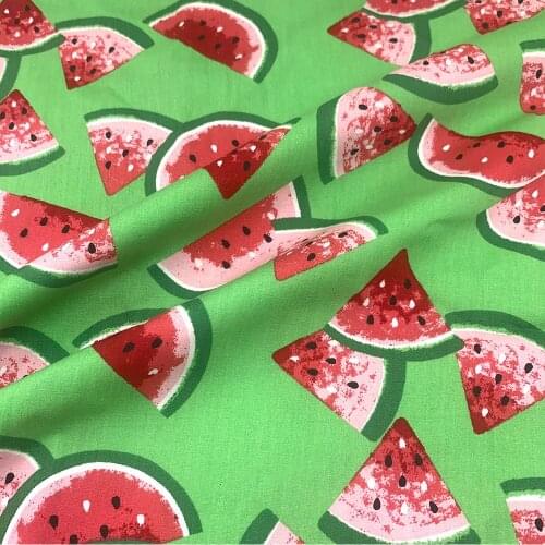 110x50cm Watermelon Pattern 100%Cotton Fabric Digital Printing Sewing Quilting Cloth Patchwork Needlework Handmade DIY Material