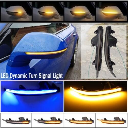 2 pieces for Audi A7 / S7 4G 2010-on Dynamic Scroll LED Turn Signal Light Sequential Rearview Mirror Indicator Blinker Light