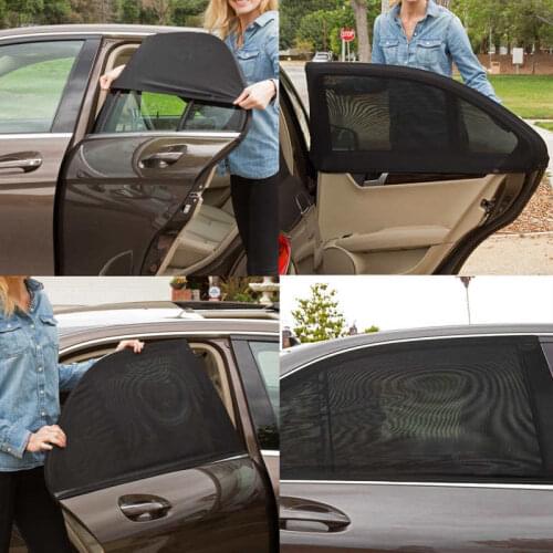 2pcs Car Styling Accessories Sun Shade Auto UV Protect Curtain Side Window Sunshade Mesh Sun Visor Protection Window Films