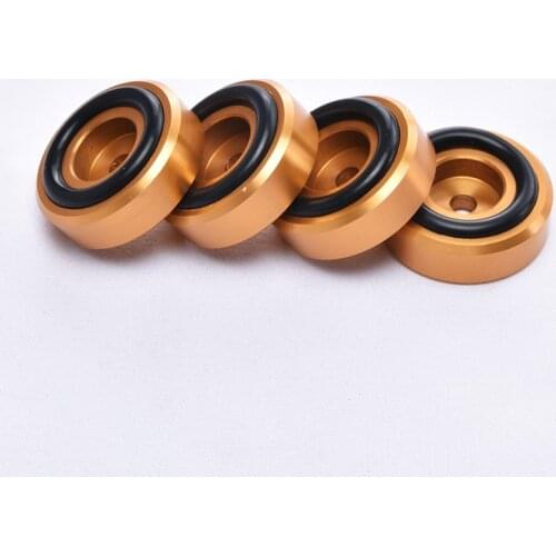 4pcs full aluminum Feet For Power Amplifier/Preamplifier/Speaker D:30mm H:11mm shock absorption pads