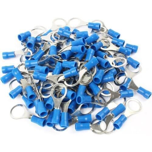 50PCS RV2-10 New Ring insulated terminal Cable Wire Connector suit 1.5-2.5mm cable Crimp Terminal