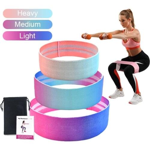 Colorful Resistance Bands Fitness Hip Circle Anti Slip Rubber Band Exercises Braided Elastic Band Hip Lifting Resistance Band