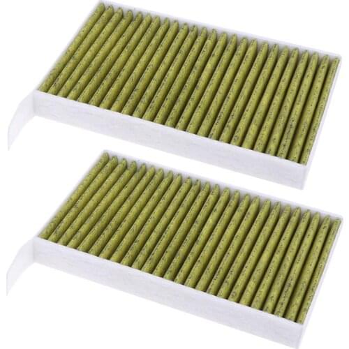 2Pcs Air Conditioner Filter Element Activated Carbon Filter Element Compatible For Tesla Model 3 2017 2018 2019