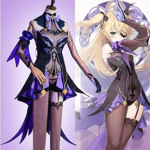 Game Genshin Impact Cosplay Costumes Fischl Prinzessin der Verurteilung Cosplay Costume Uniforms Clothes Suits Wears Dresses Cos