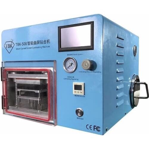 5 in 1 TBK 508 LCD curved screen OCA glass vacuum laminating machine with edge laminating mold for s6 edge to s9 plus mold