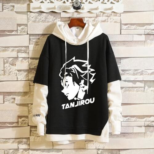 Demon Slayer Kimetsu no Yaiba Hoodie Tanjirou Zenitsu Tomioka Giyuu Cosplay Costume Anime Spring Pullover Sweatshirt Streetwear