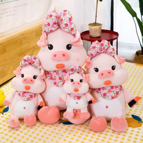 Creative Kawaii Cotton Makeup Pink Pig Soft Stuffed Toys Cartoon Pillow Animals For Children Girls Kids Friend Birthday Gift