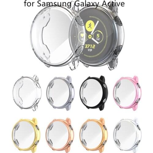 New TPU Protector Shell Case for Samsung Galaxy Watch Active Watch Soft Screen Protection Cover for Galaxy Active Frame
