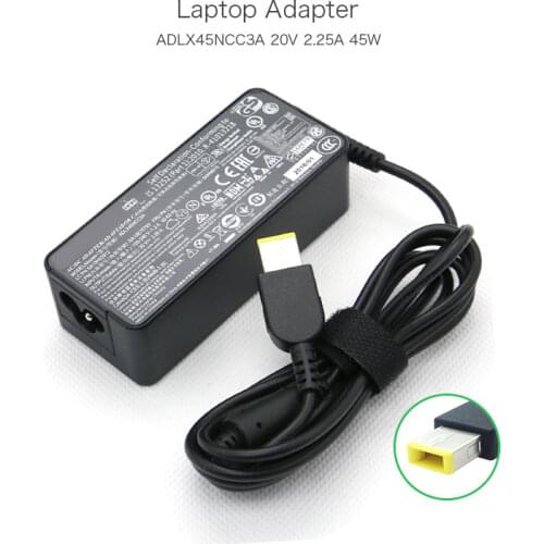 Original 45W 20V 2.25A AC Adapter ADLX45NCC3A 5A10H03912 SA10E75793 00HM615 For Lenovo Ideapad S210T K2450 S210 Square Pin