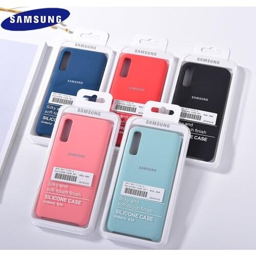 A50 Case Original Samsung Galaxy A70 A30S A50S A70S Liquid Silicone Case High Quality Soft-Touch Back Protection Shell For A 50