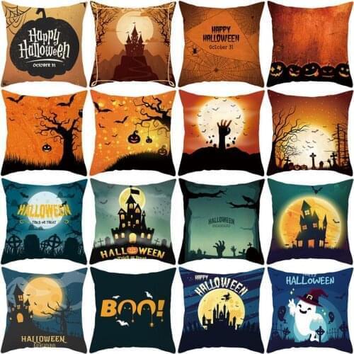 Halloween Pillow Case Trick or Treat Creative Decorative Pillowcase Halloween Demon Printing Throw Pillow Case Cover ZT228