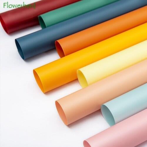 Thickened Floral Flower Bouquet Wrapping Paper Craft Paper Solid Color Matte Paper Soft Paper Bouquet Gift Packaging Paper