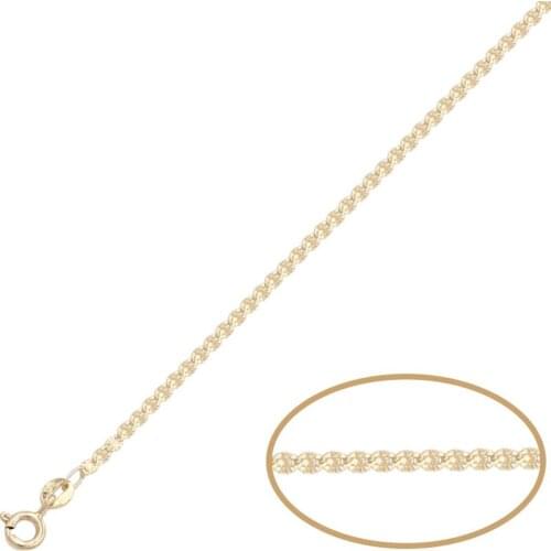 Gold hollow chain 18 ki width 1.50mm glitter finish 2.10 grams co517