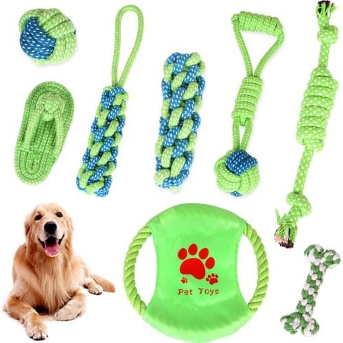 Pet Supply Traning Ball Dog Toys 1PC Teeth Clean Popular Playing High Quality Dog Chew Toys Outdoor Green Rope Hot Sale