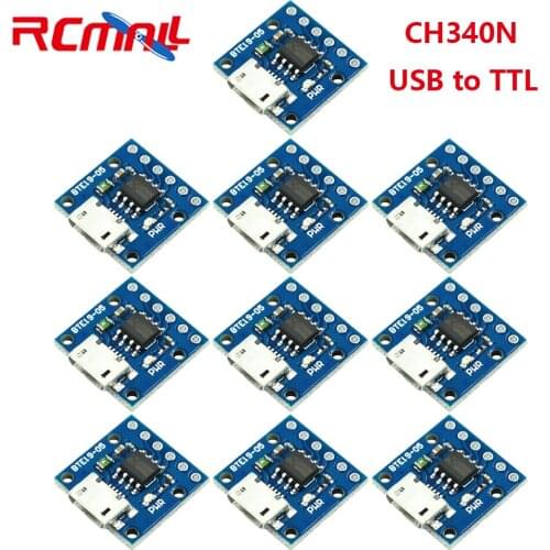 10 Pcs CH340N SOP8 USB to TTL Module Pro Mini Downloader Replaces CH340G CH340E